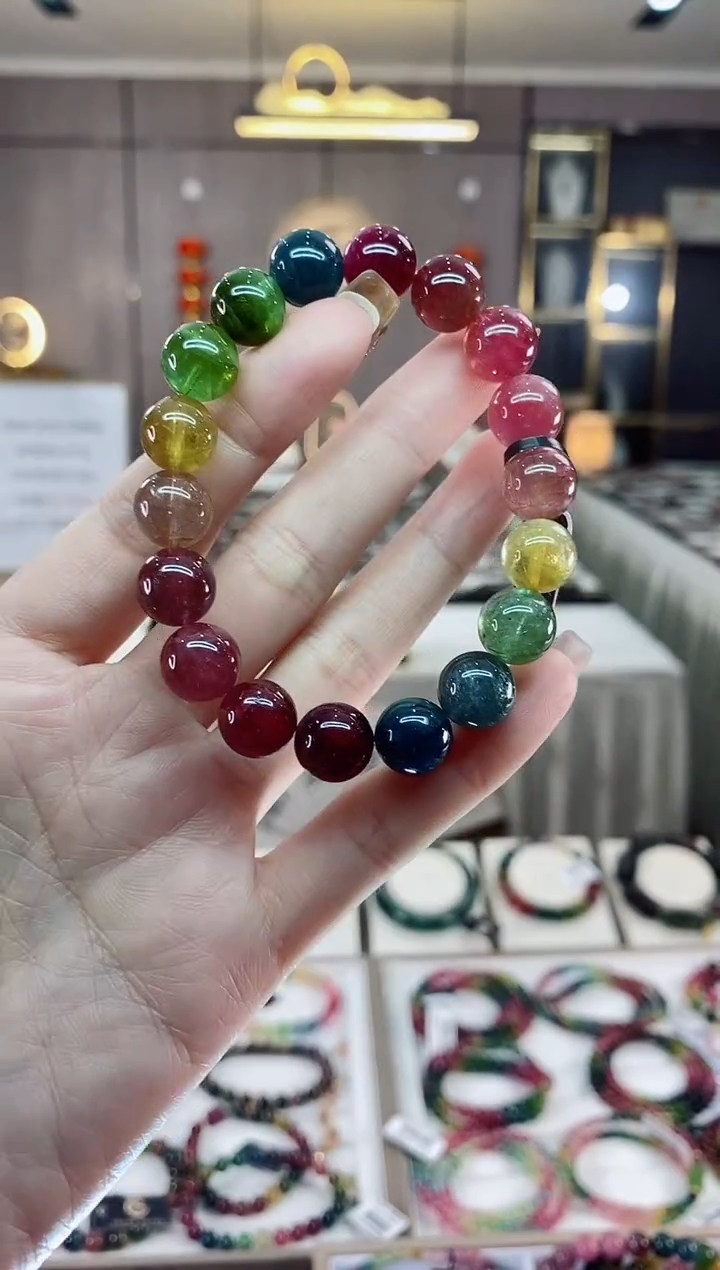 【闪购商品】单圈手串10mm+未镶嵌碧玺dan多样性发货一条