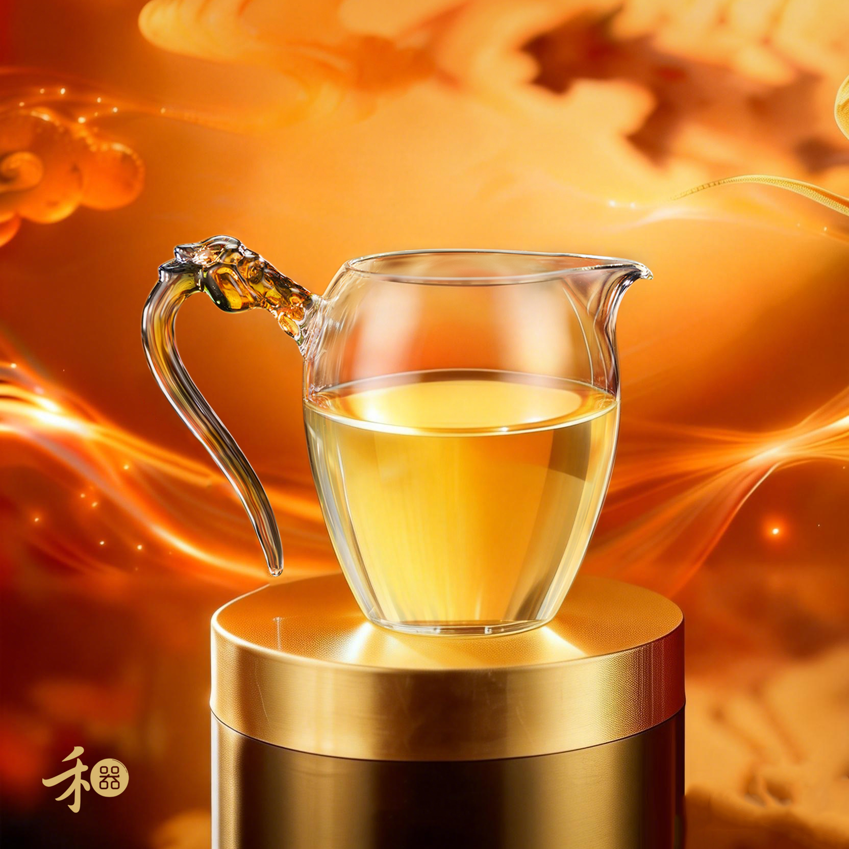 禾器有礼 迷翠 灵驹怡然茶海 建议容量≈300ml 手工创意耐热分茶