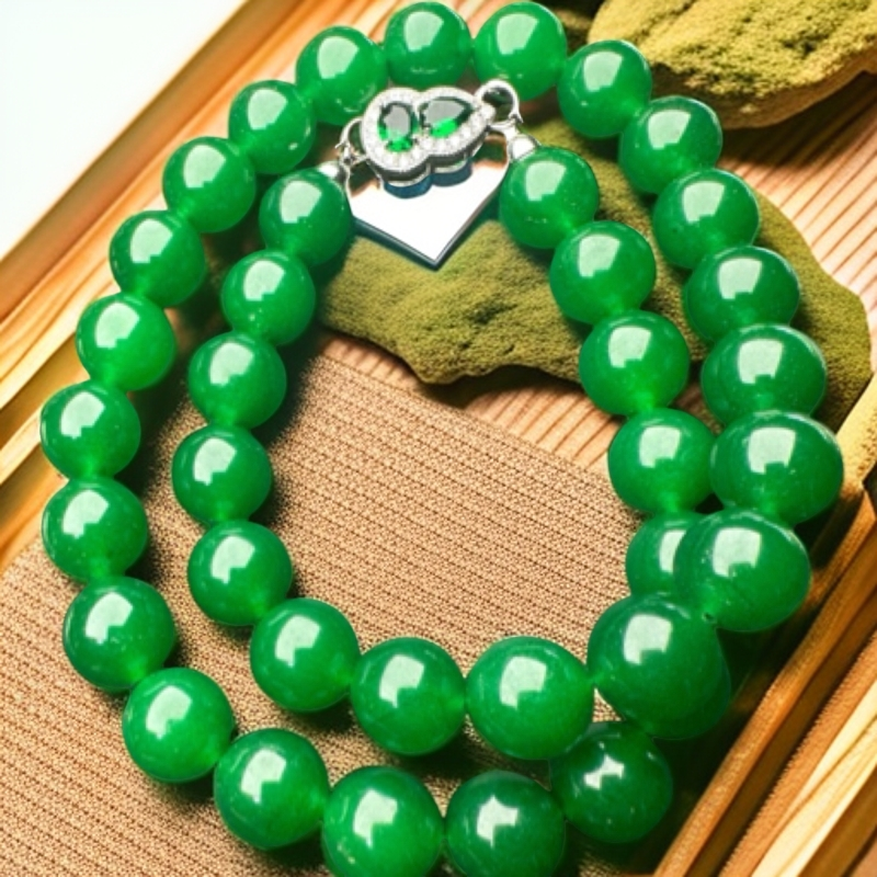 ｛老三高端甄选}DSJ20 绿色串珠葫芦妈妈链