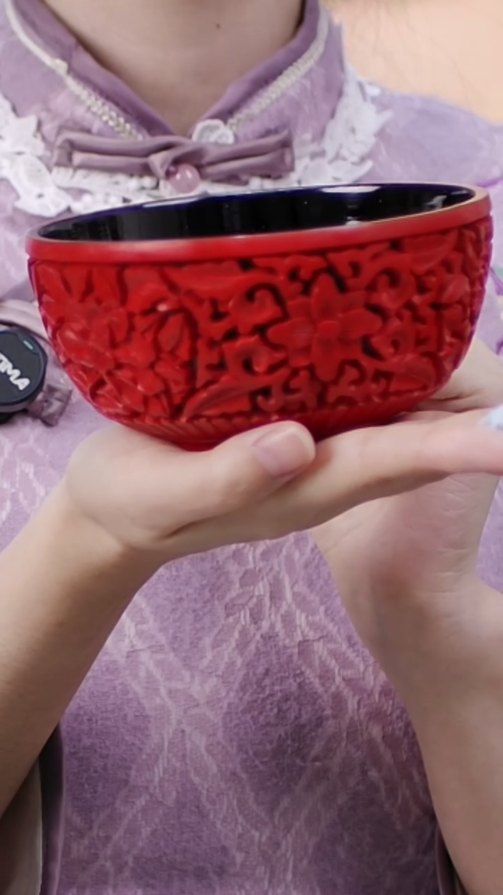 【闪购商品】非遗技艺 大漆花卉碗