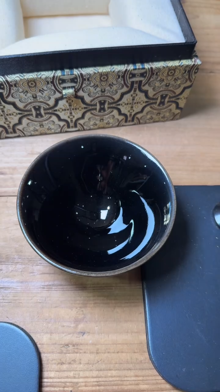 茶盏黄美金建盏精品分享353