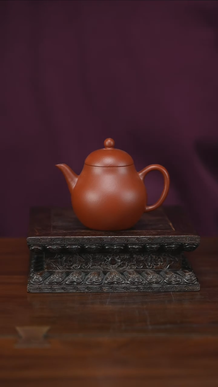 茶壶紫砂微瑕红颜 100cc（无证书不退换）爆铁