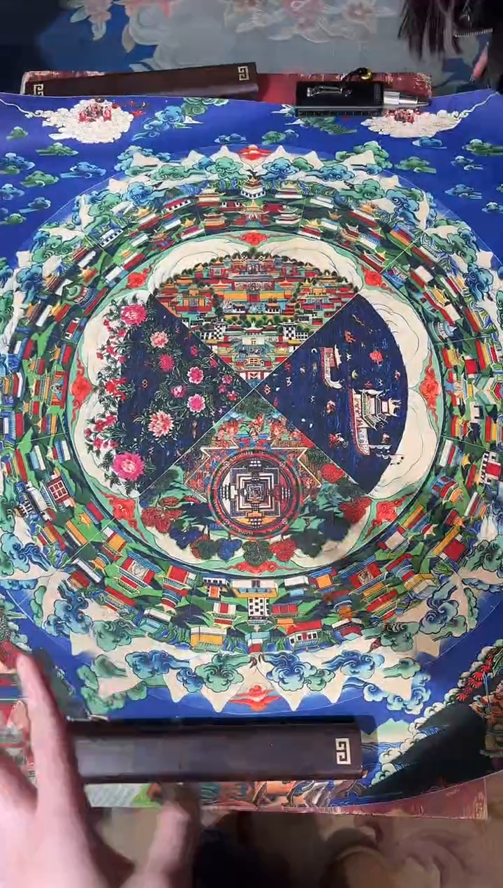 卷轴画龙妹唐卡直播tk16