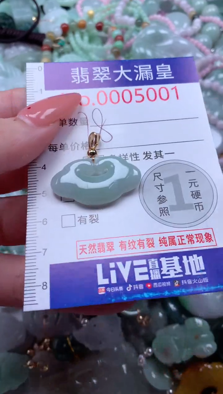 翡翠未镶嵌吊坠(不含链)5001
