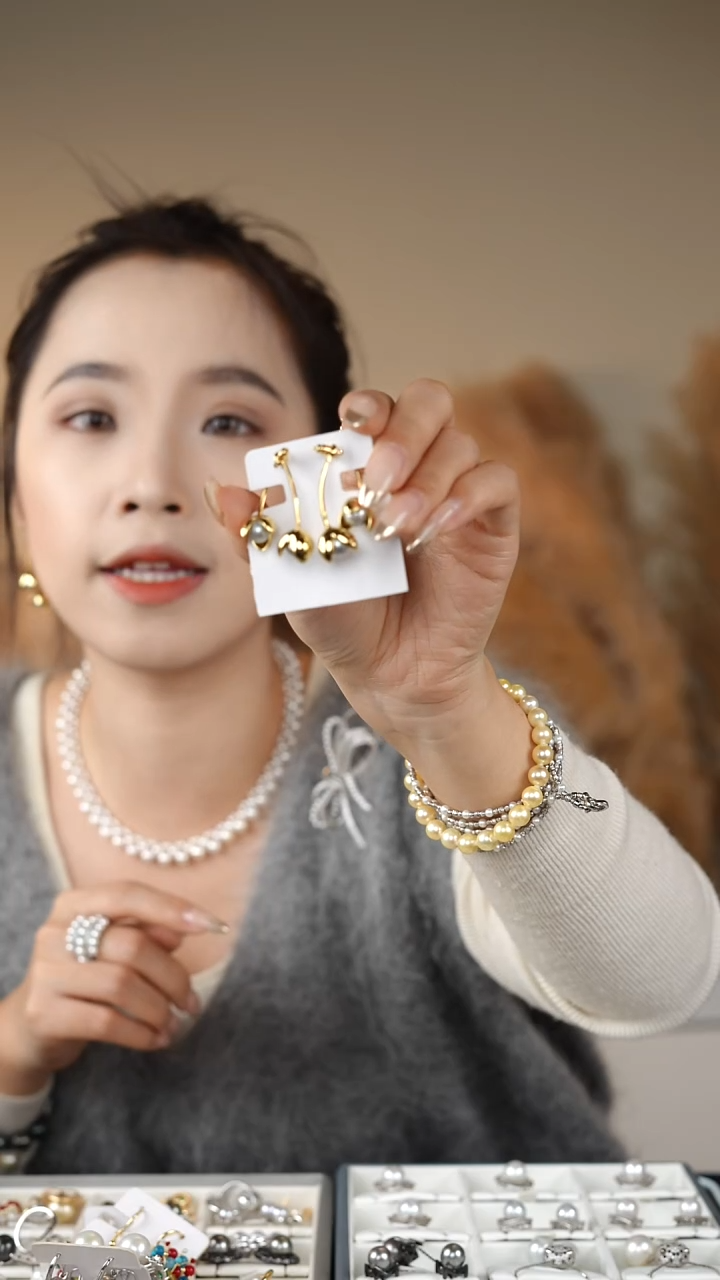 【闪购商品】海水珍珠耳饰未镶嵌1