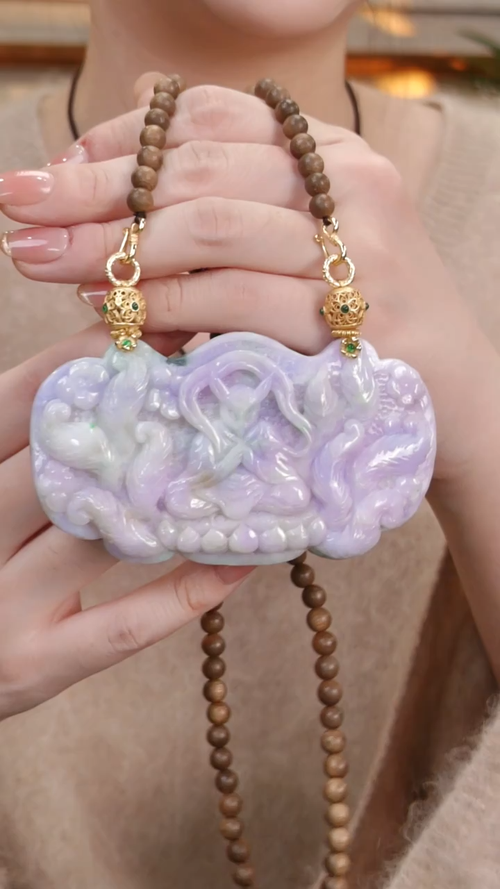 颈饰未镶嵌翡翠国风