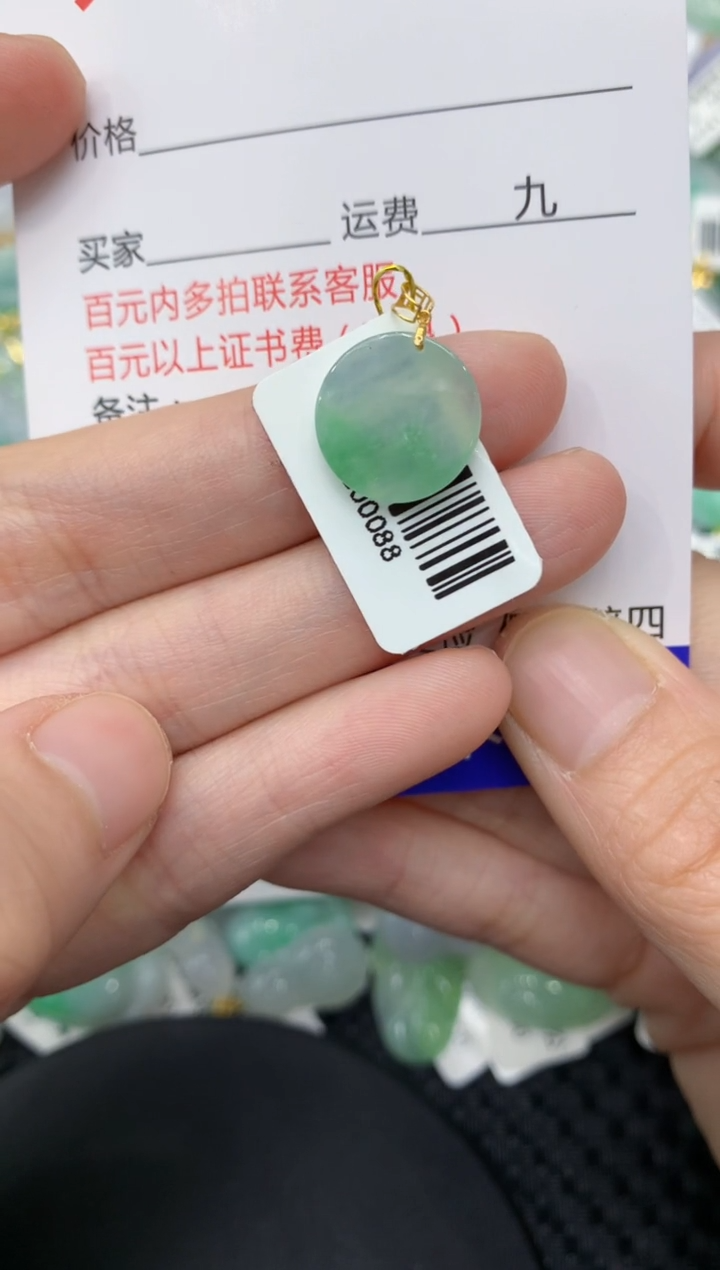 【闪购商品】翡翠颈饰18K金镶嵌111111111111