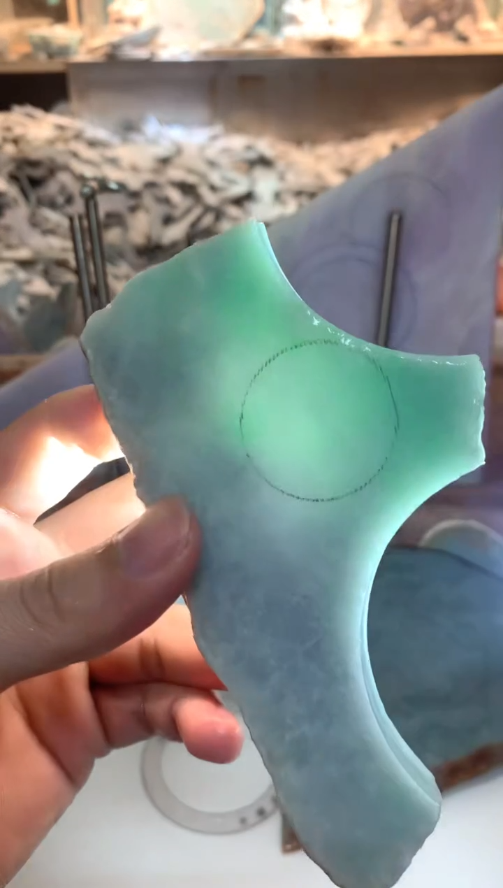 裸石翡翠0朗0翡翠珠宝940