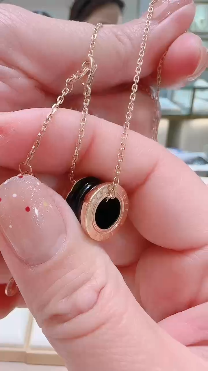 【闪购商品】玛瑙/玉髓套链18K金镶嵌套链