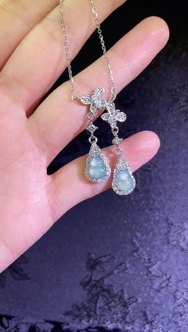 【闪购商品】翡翠吊坠(不含链)银S925镶嵌吊坠