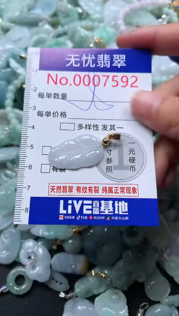 颈饰未镶嵌翡翠7592