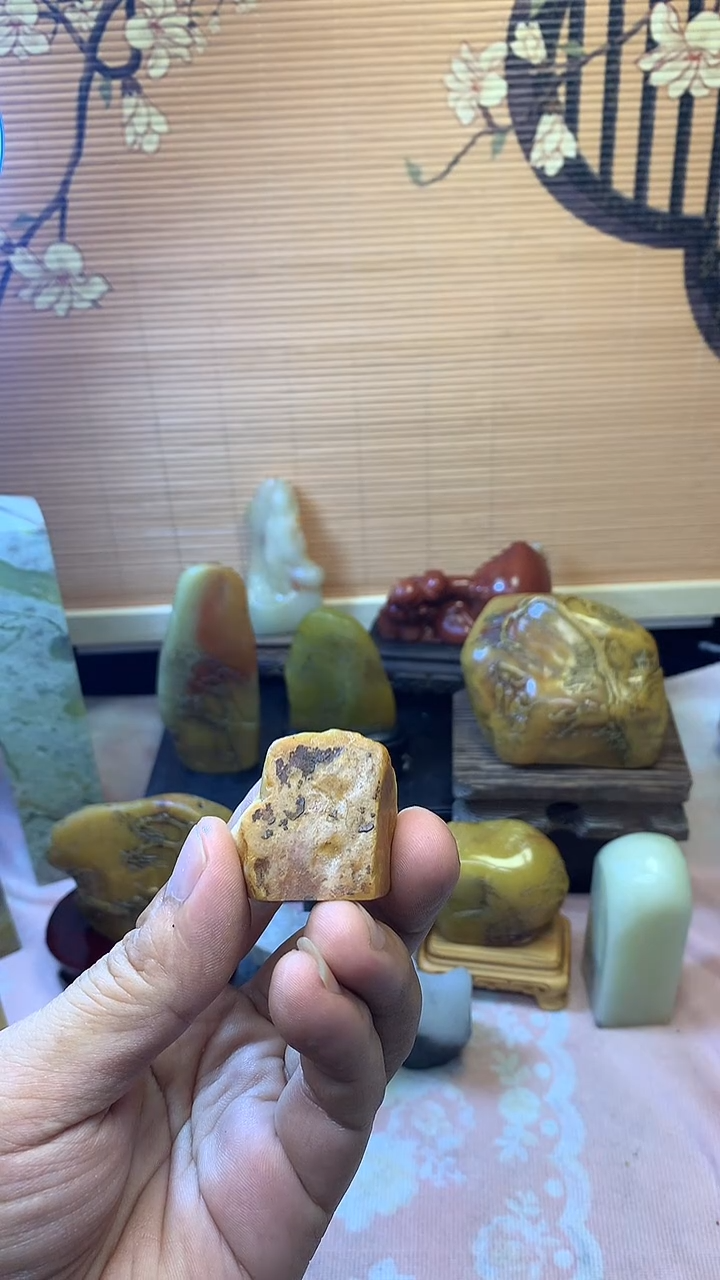 寿山石印石L**?寿山石,材料4561