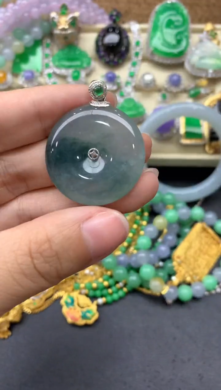 【闪购商品】翡翠颈饰18K金镶嵌470-中国好珍宝