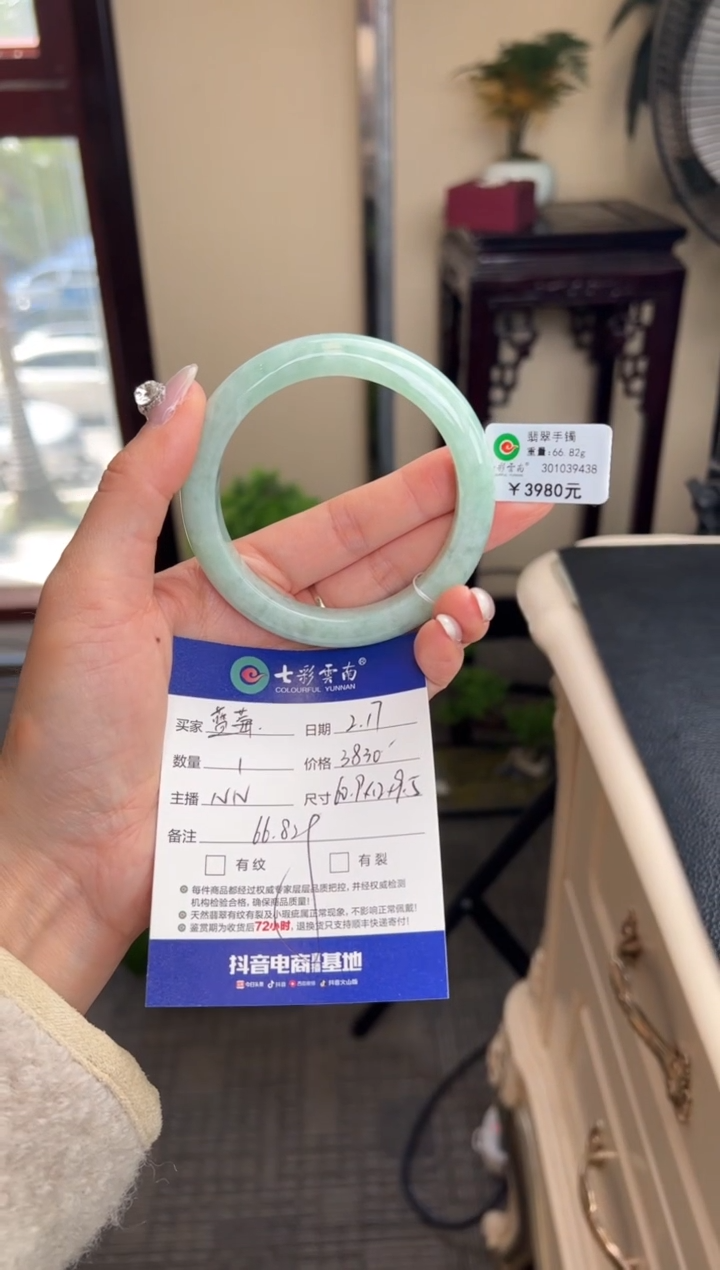 【闪购商品】翡翠手镯未镶嵌绿色