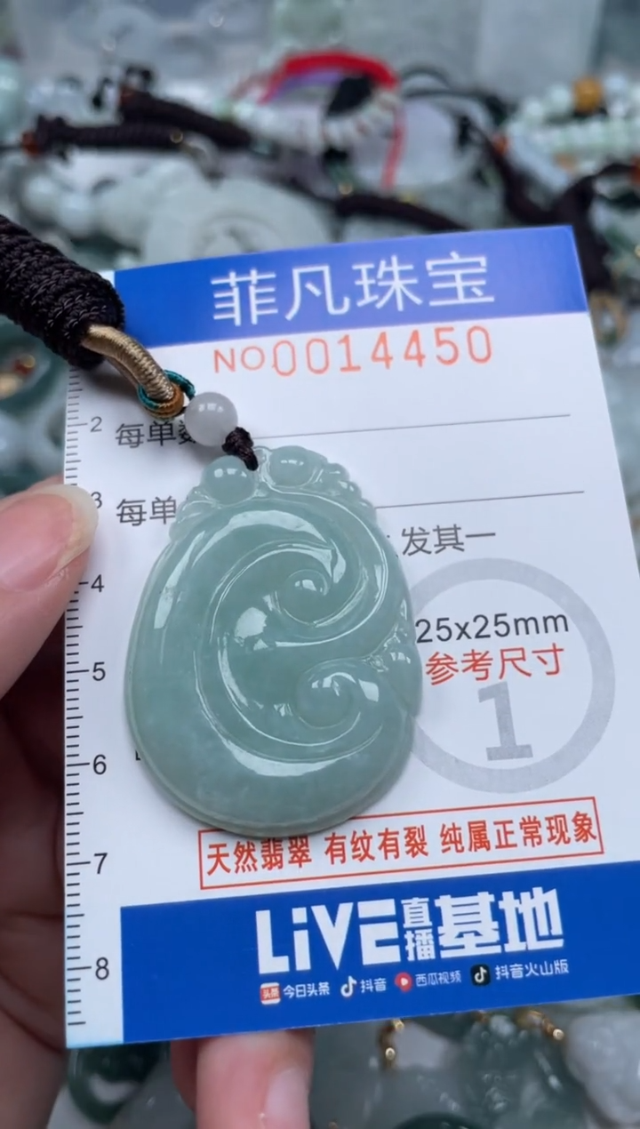 颈饰未镶嵌翡翠14450