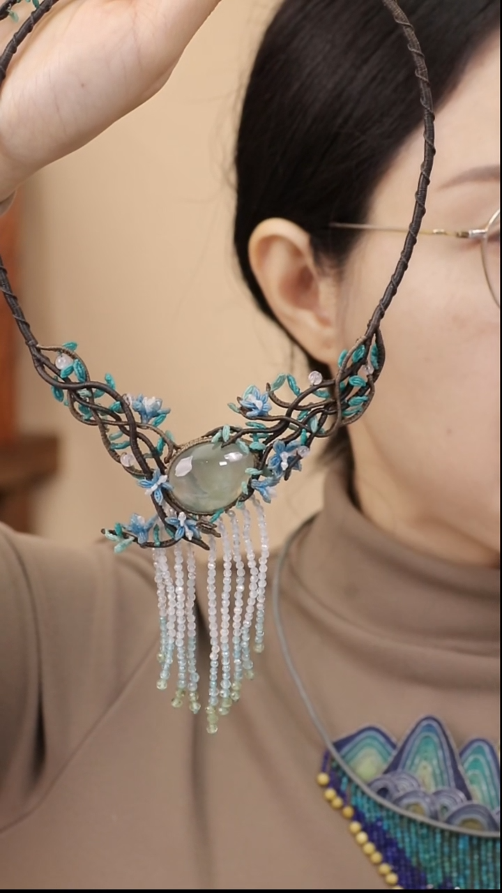 特惠 《柳沐春风》项链材料包，含石，送教程