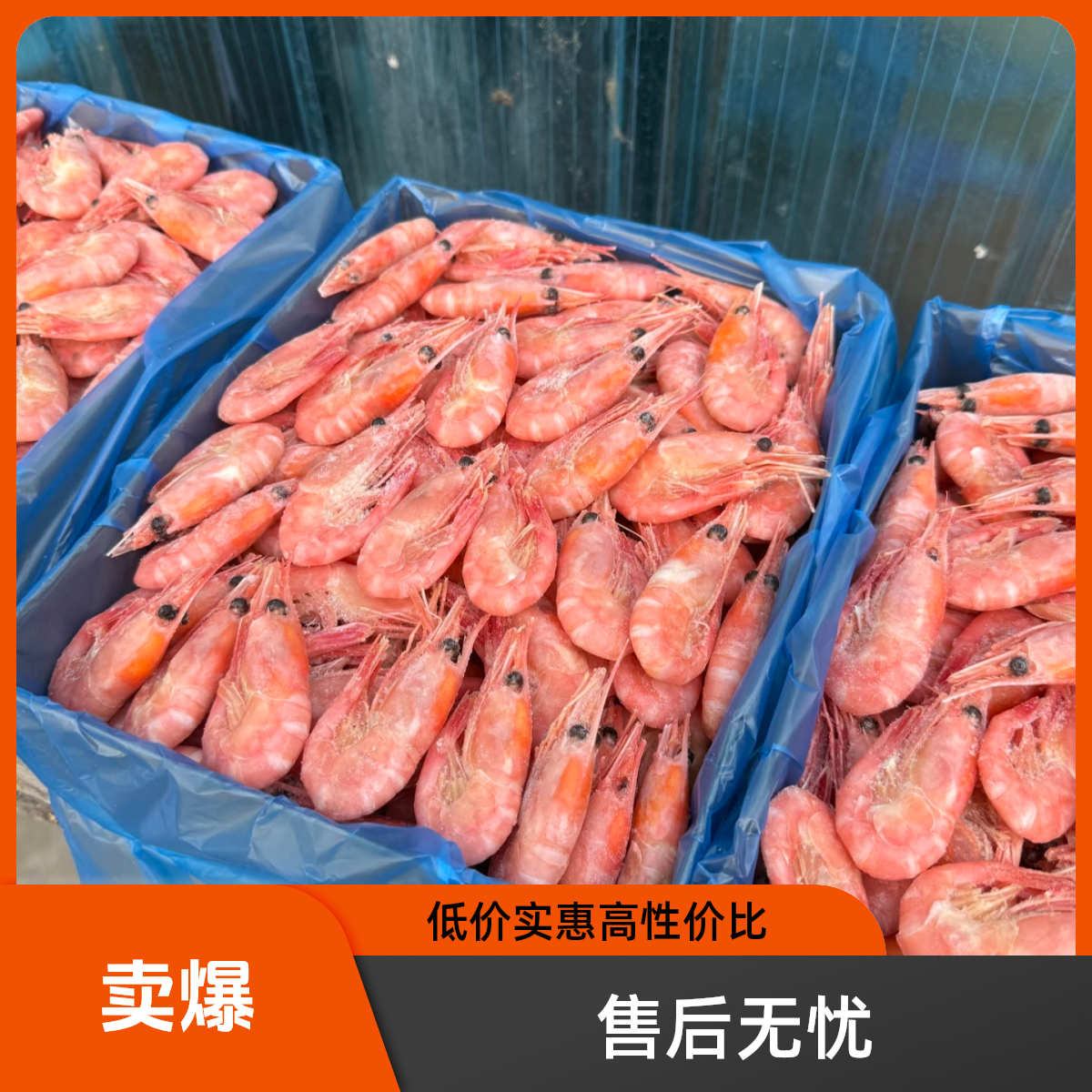 (北极熊)头籽北极虾90-120+偏大号2025新货!精挑3斤无黑头