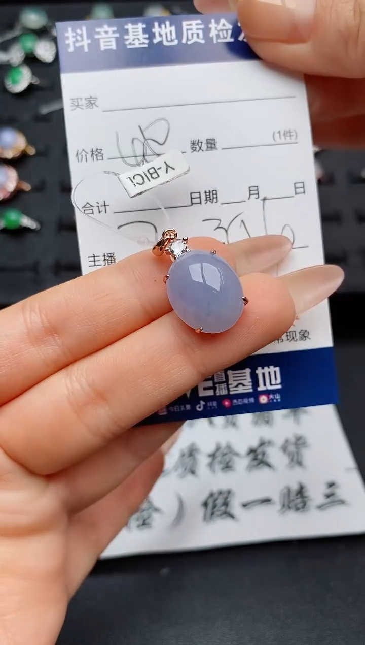 翡翠银S925镶嵌颈饰............