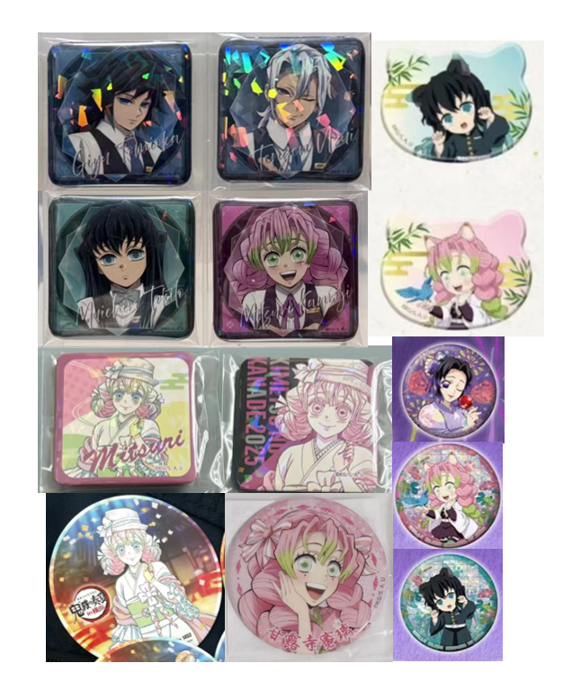 【鬼灭之刃】对对碰 蜜璃时透 南家糖猫耳吧唧 酒保大头 音乐会盲抽