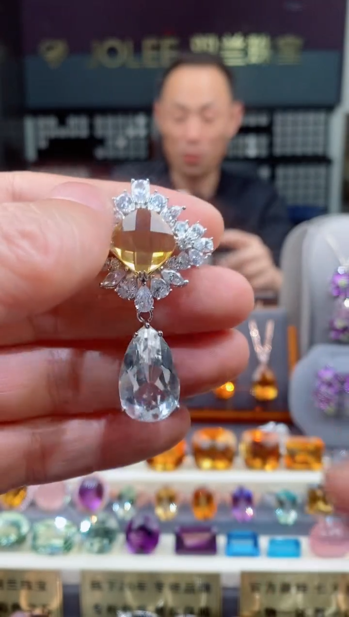 【闪购商品】水晶胸针银S925镶嵌水晶胸针