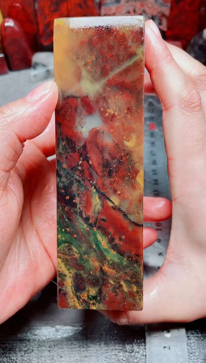 桂林鸡血玉素章--15