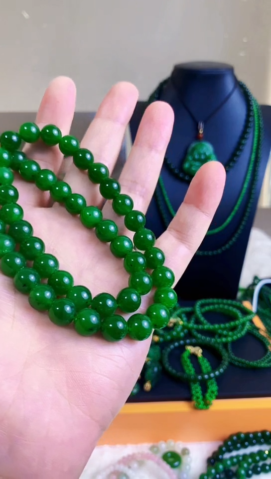 和田玉（碧玉）未镶嵌项链10