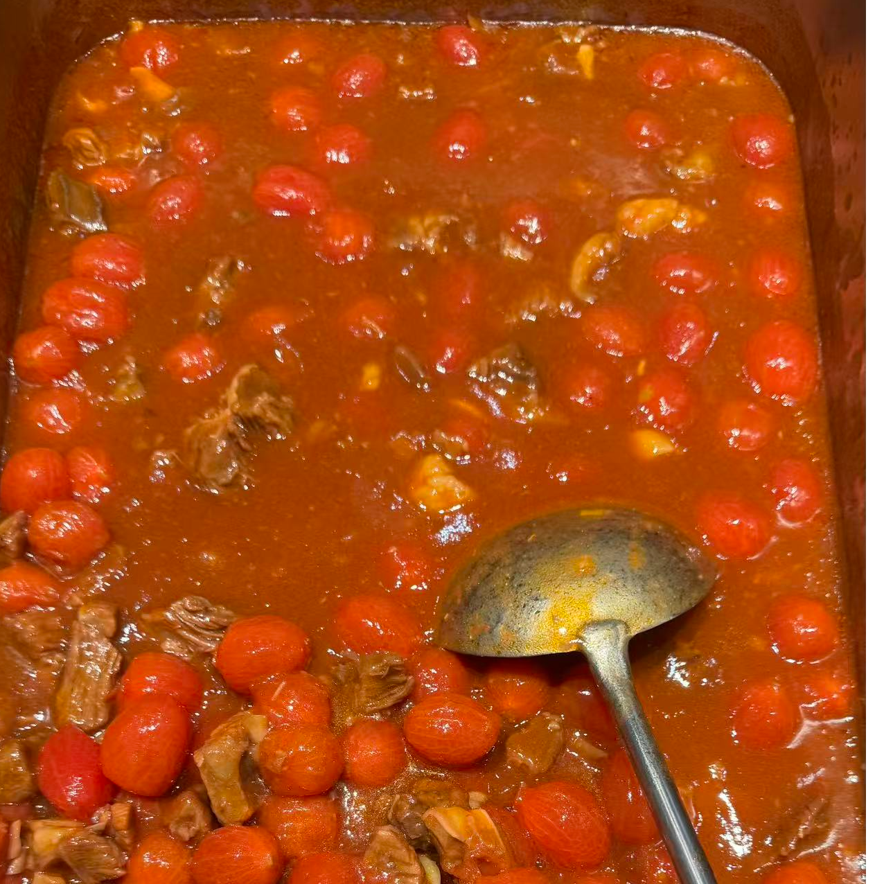 圣女果烧牛腩好吃