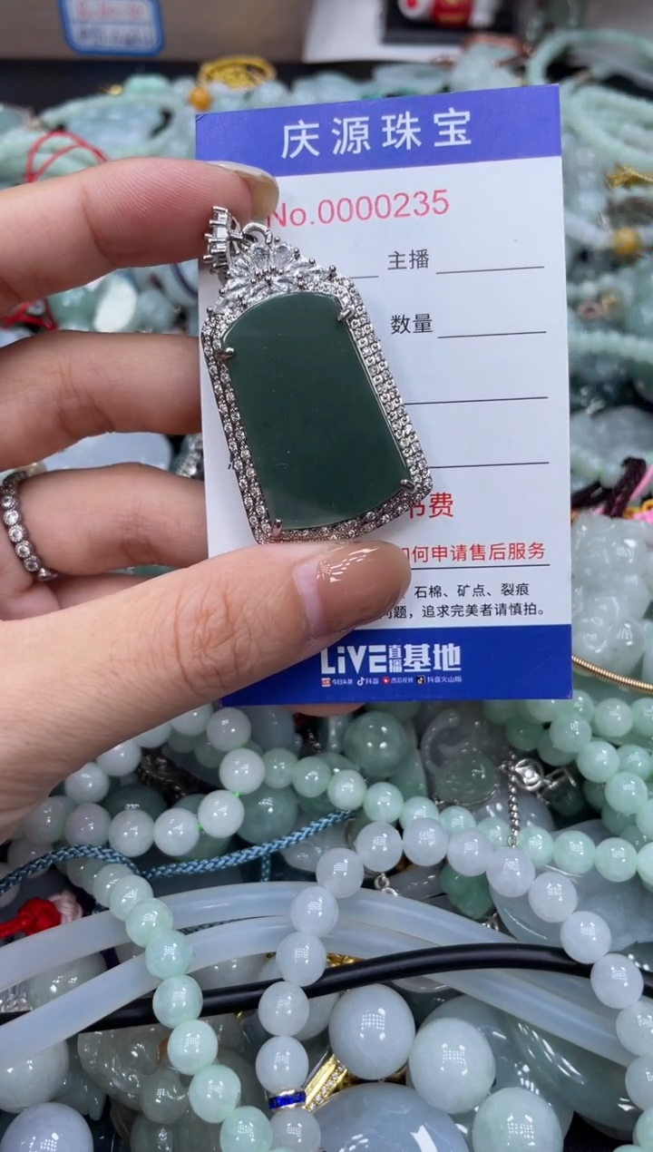 翡翠未镶嵌颈饰286