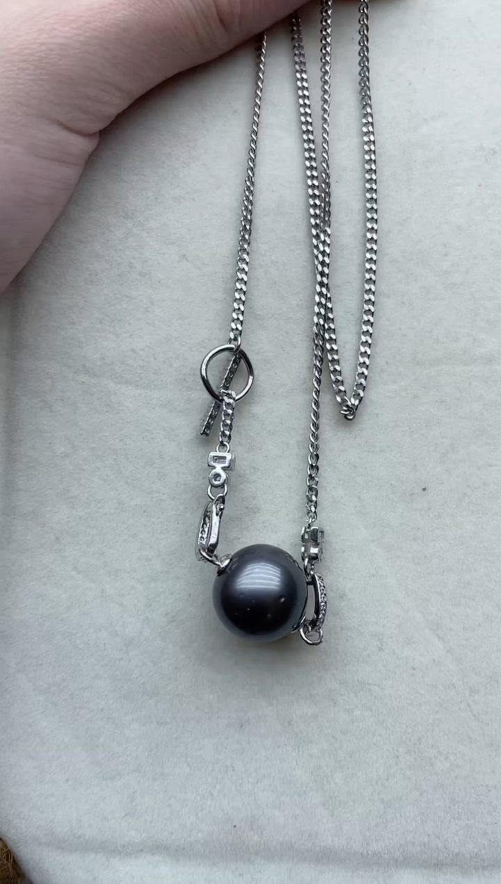 【闪购商品】海水珍珠套链银S925镶嵌109