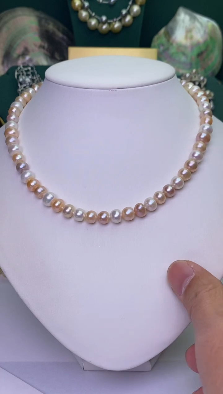 【闪购商品】淡水珍珠颈饰未镶嵌8-9