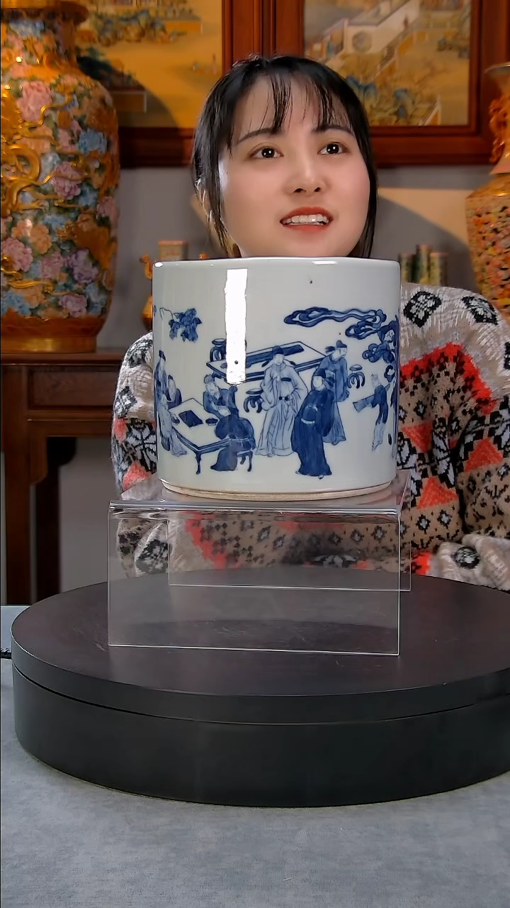 【闪购商品】青花笔筒精品陶瓷