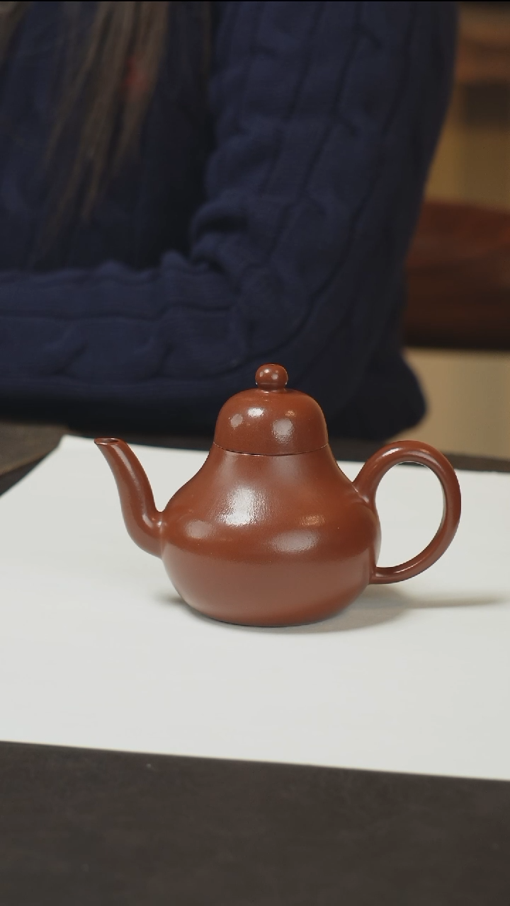 紫砂茶壶朱泥大红袍紫砂壶