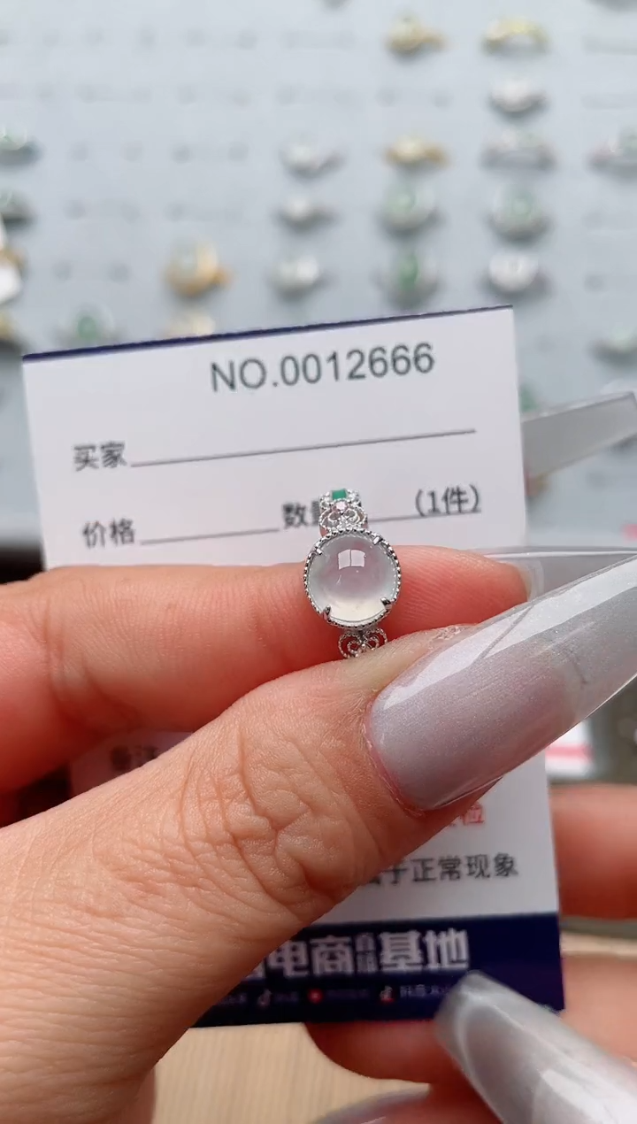 【闪购商品】翡翠戒指银S925镶嵌·