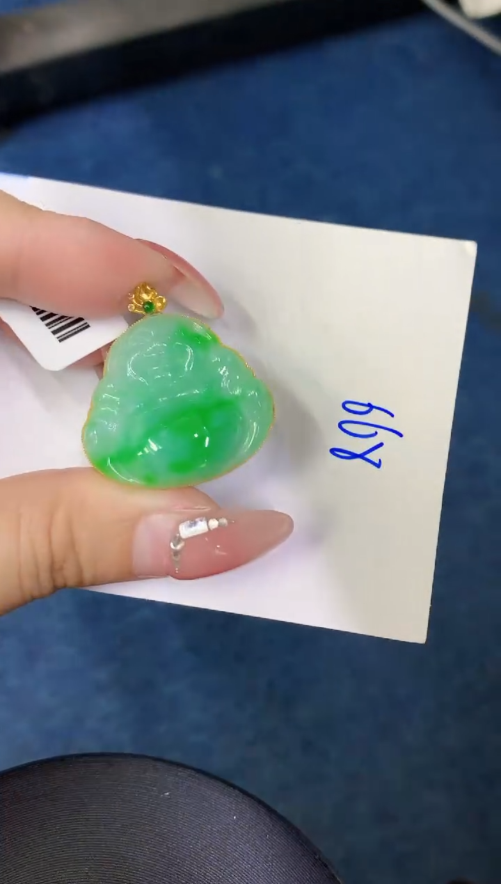 【闪购商品】翡翠颈饰18K金镶嵌000000000000