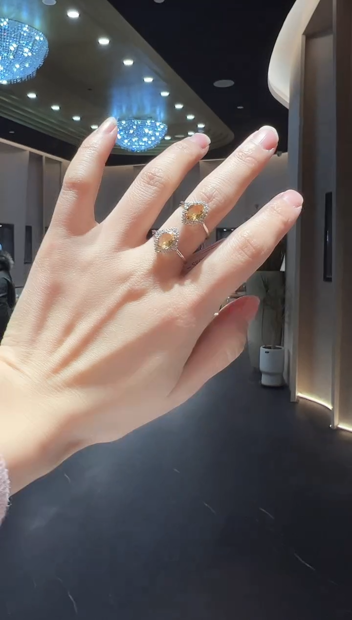 【闪购商品】水晶戒指银S925镶嵌57】多样性发其一