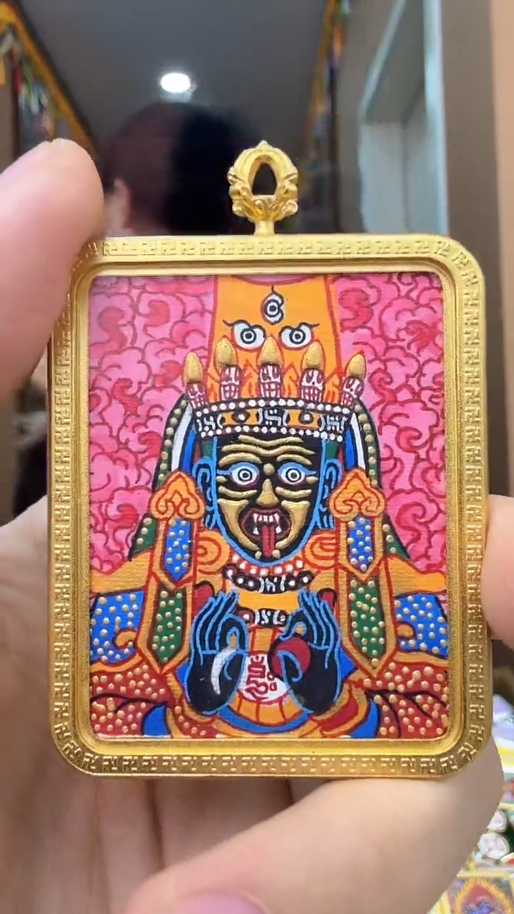 吊坠扎基拉姆-纯手绘唐卡