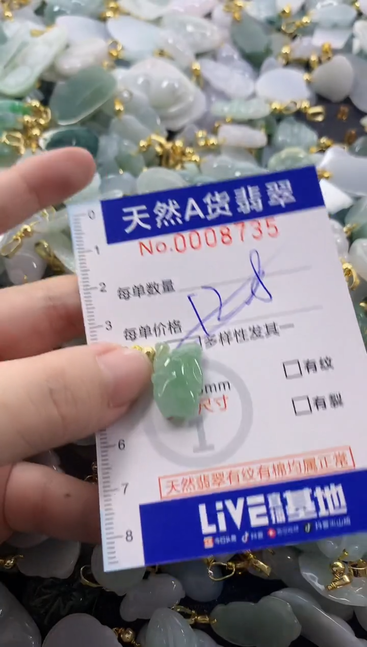 颈饰未镶嵌翡翠天然A货翡翠