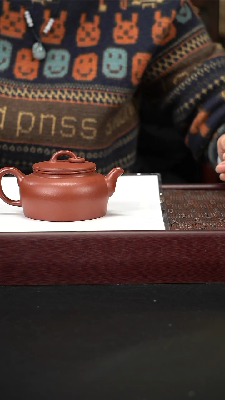 茶壶紫砂zq朱泥玉环