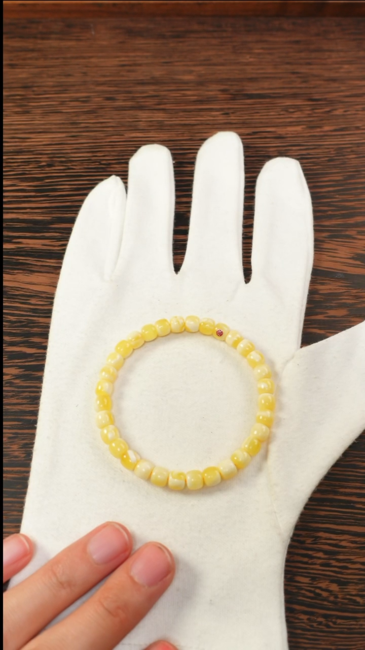 【闪购商品】蜜蜡手链未镶嵌2434/6.5mm红标蜜蜡手串