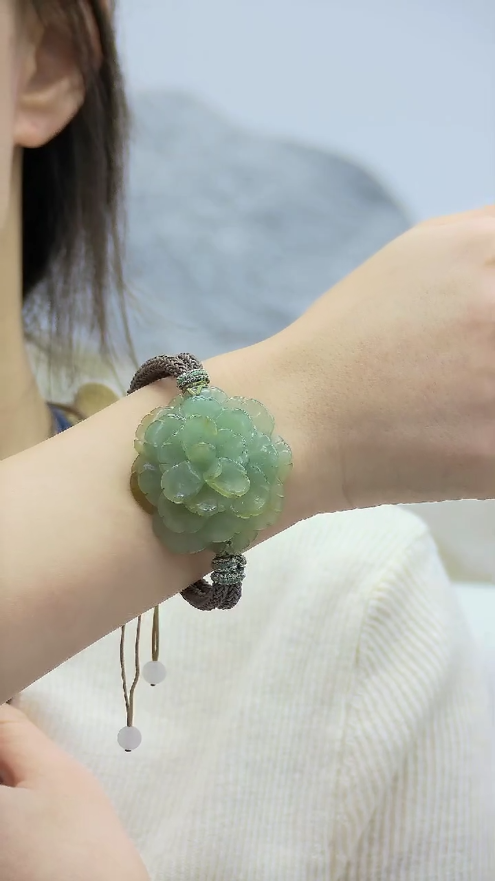 【闪购商品】蛇纹石玉手绳未镶嵌手绳