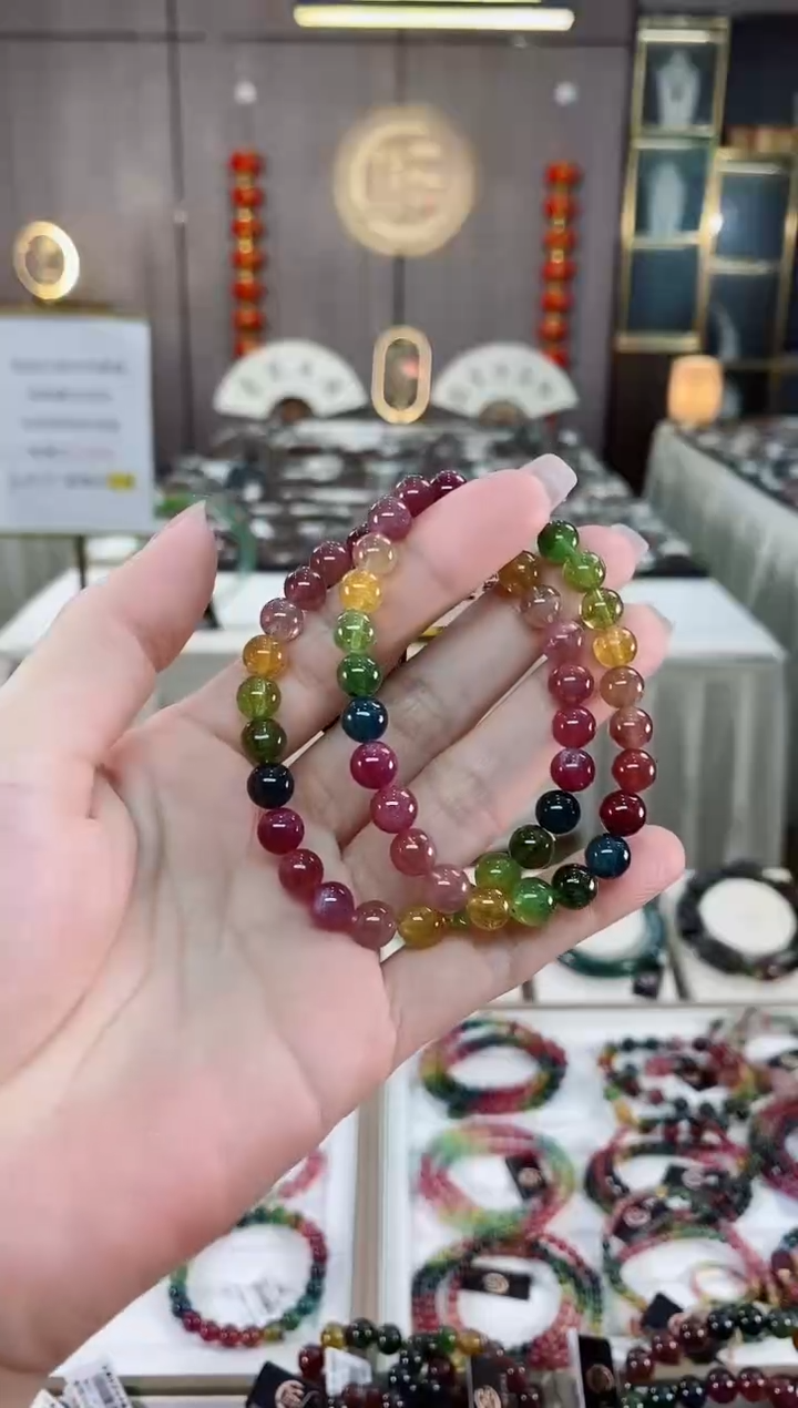 【闪购商品】单圈手串7mm+未镶嵌碧玺（多样性发一条）hon