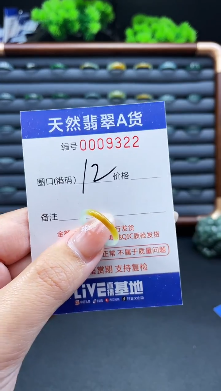 未镶嵌戒指翡翠戒圈