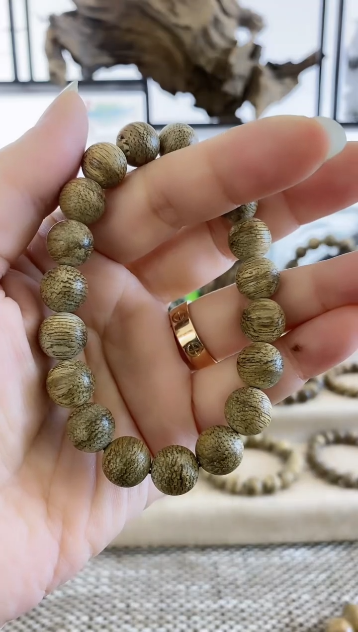 【闪购商品】沉香手串正区文莱蛇纹老料11+MM单圈