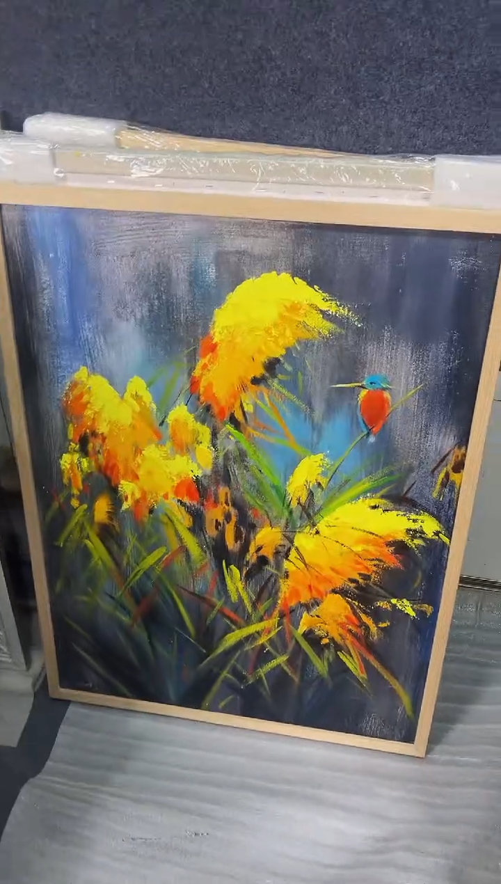 【闪购商品】油画64号 60*80 芦苇-手绘油画