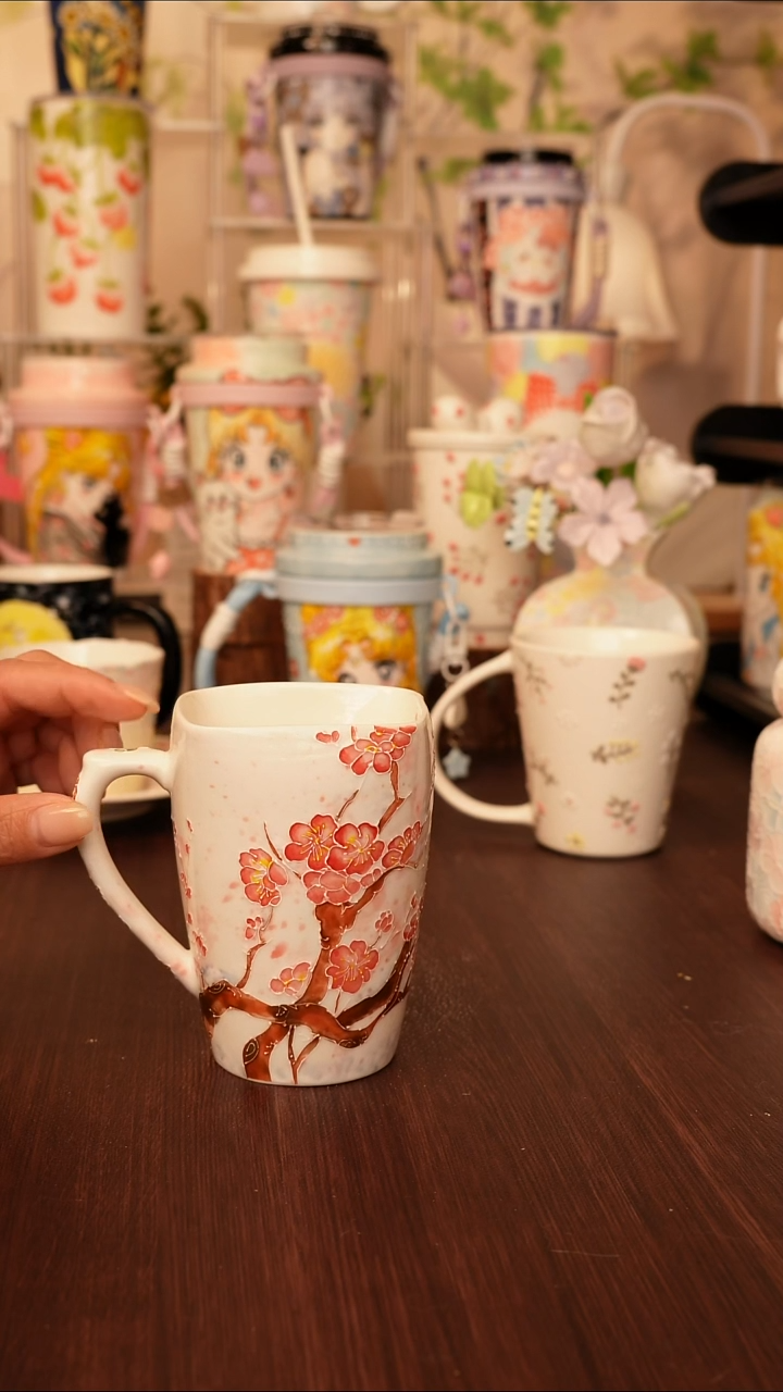 陶漫*景德镇手绘的杯子 