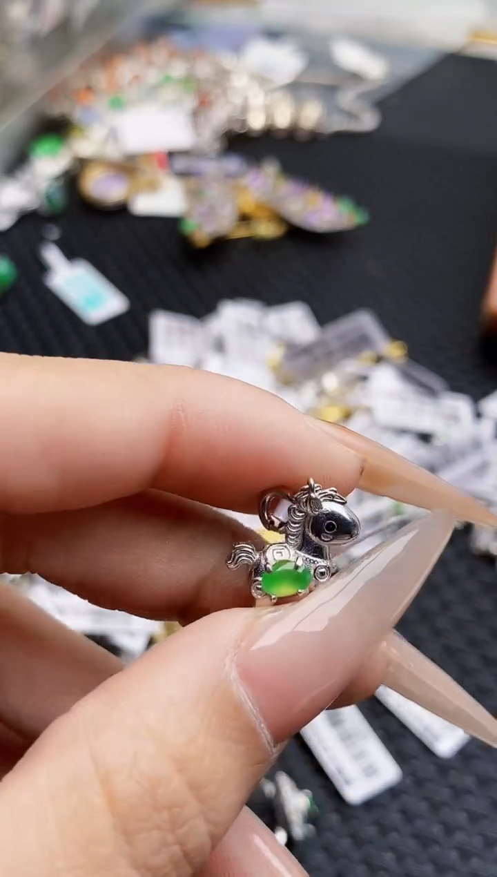 银S925镶嵌戒指翡翠2269