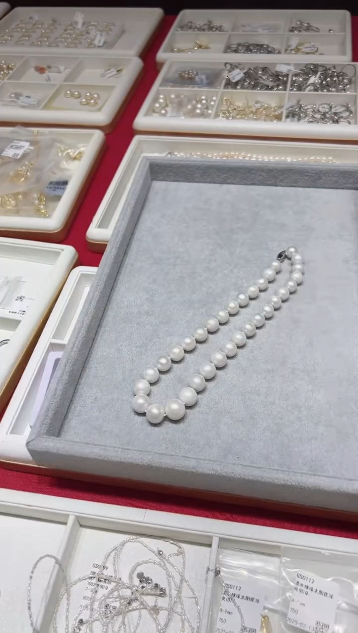 【闪购商品】淡水珍珠颈饰银S925镶嵌GS0290淡水珍珠项链