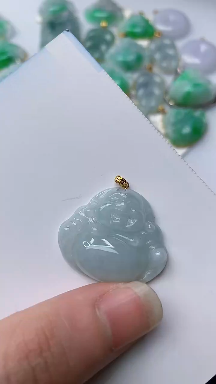 【闪购商品】翡翠颈饰18K金镶嵌6.........