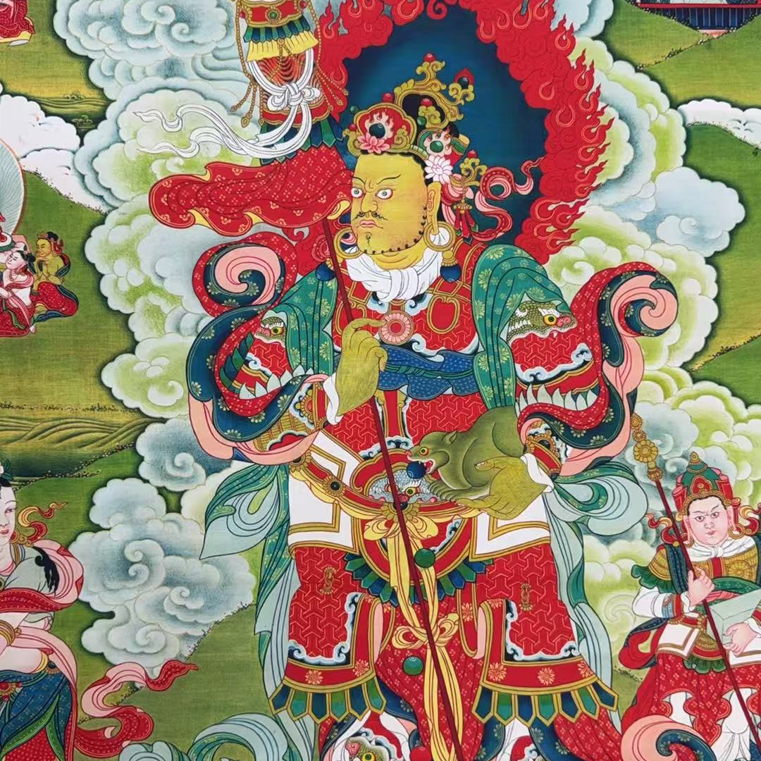 唐卡多闻天王精美画作艺术珍品 TK16069
