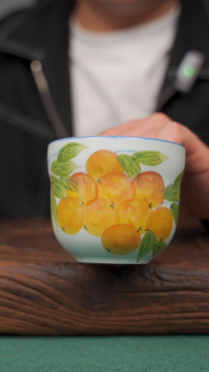 【闪购商品】瓷片49寻一缕瓷香杯釉下手工手绘瓷器